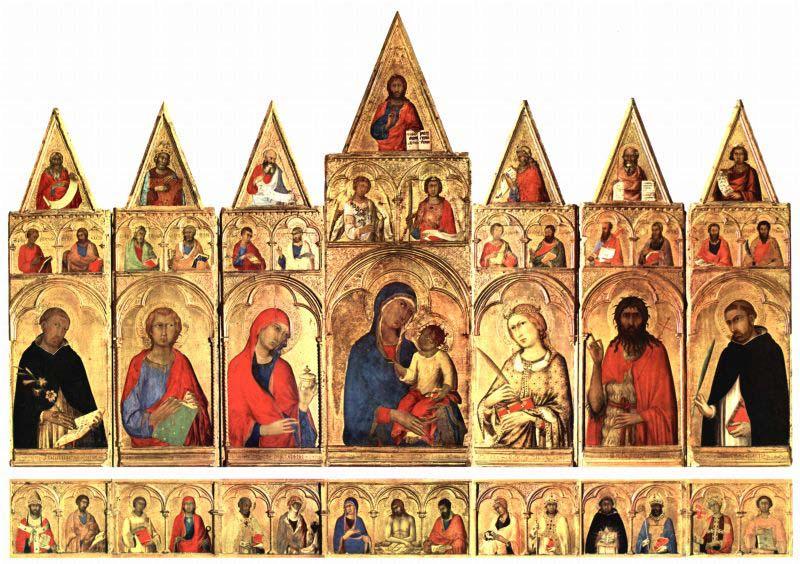 Simone Martini Madonna with the Holy Ones, Germany oil painting art